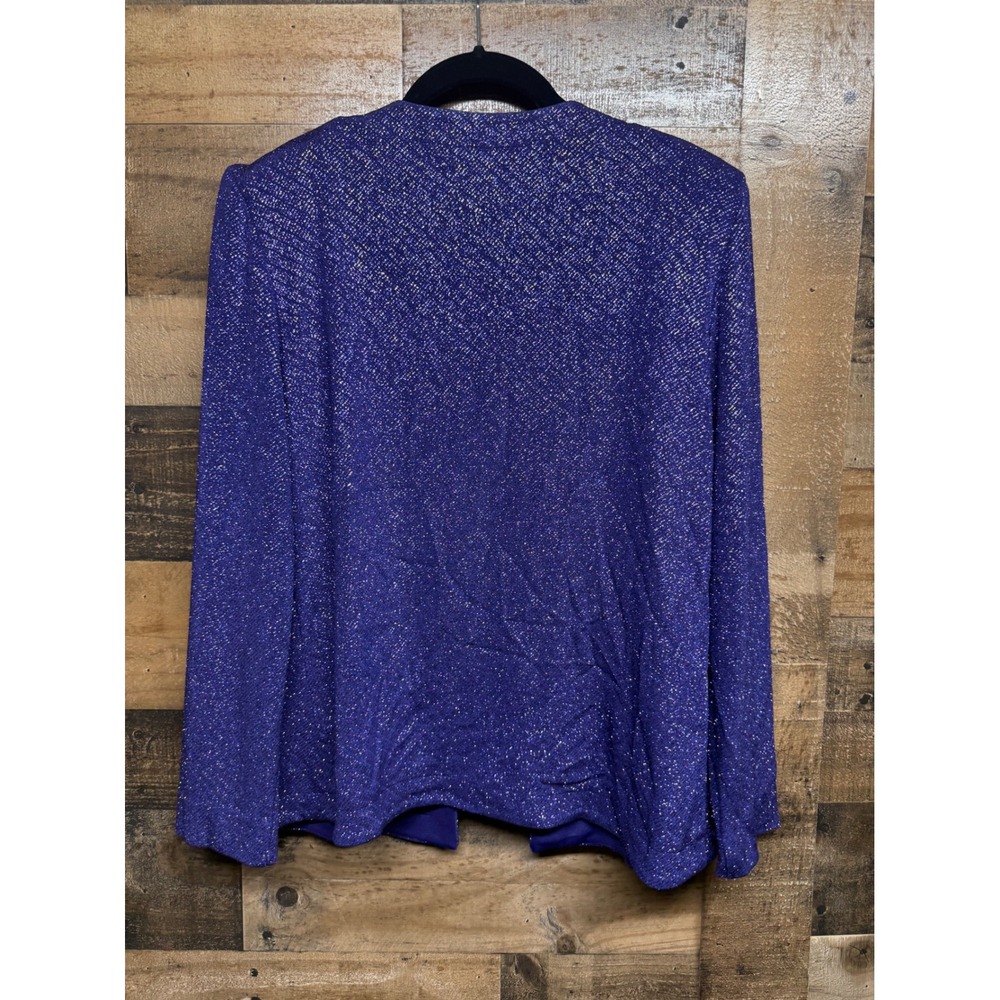 Alex Evenings Petite 10P Purple Shimmer 3 Piece Maxi Skirt Jacket Formal Set - Picture 9 of 9